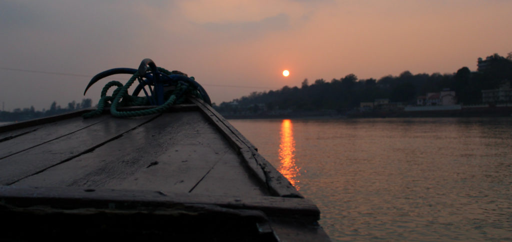 Sunset at Ram Ghat - Rishikesh A Blissful Abode - The Backpackers Group